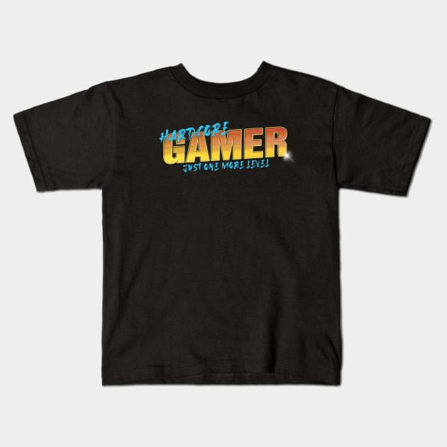 HARDCORE GAMER #1 Kids T-Shirt by RickTurner